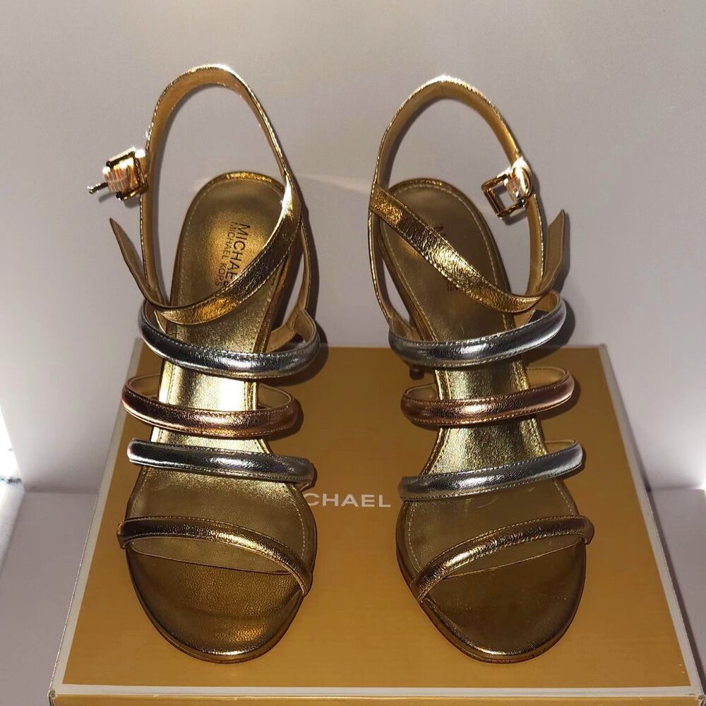 Michael Kors Nantucket Metallic Gold Sandals